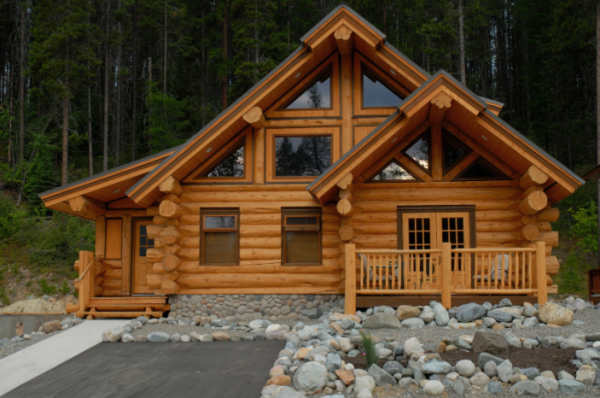 sandblasting log homes